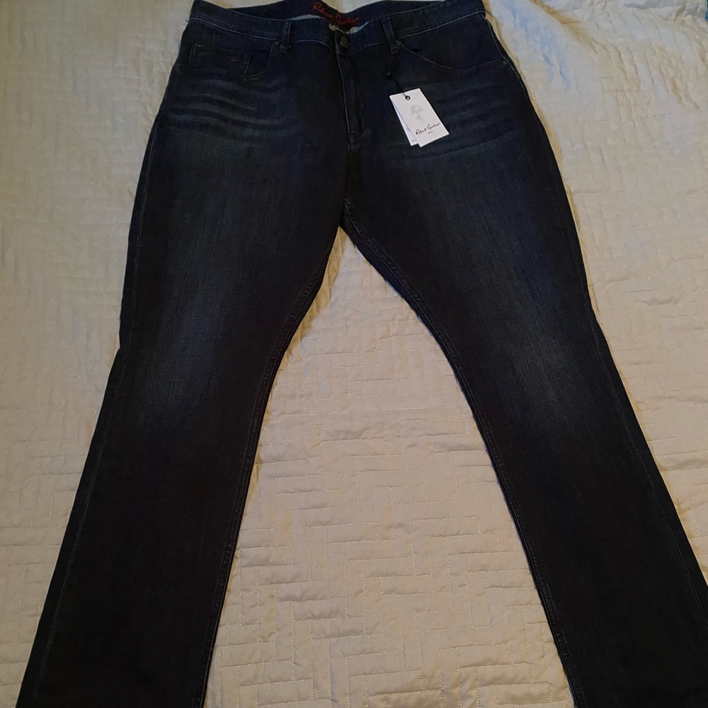NWT Men’s Robert Graham dark-wash jeans